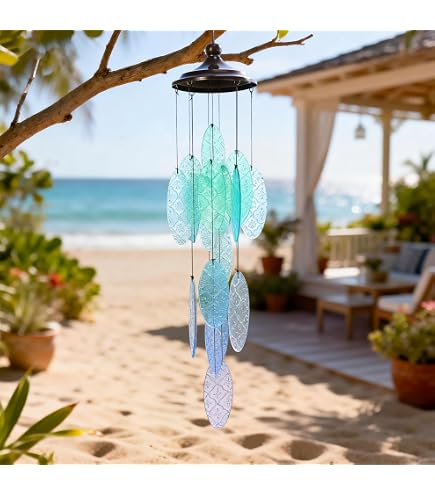 Amazon.com : ノーブランド品 TAKU GLASS Jellyfish Wind Chime